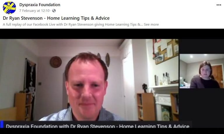 DR Ryan Stevenson - Home Learning Tips and Advice