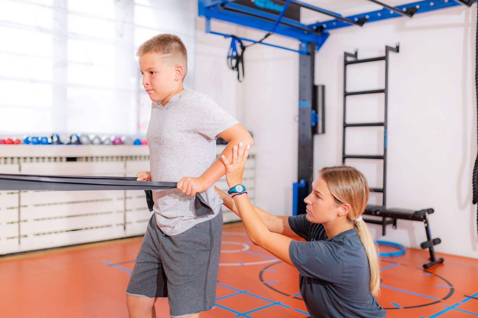 shoulders and back exercise for children