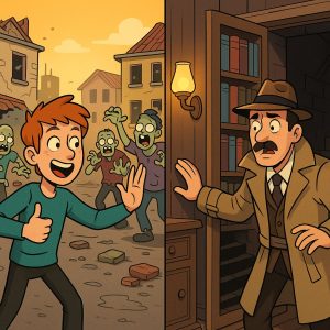 story conclusion of zombies and murder mystery
