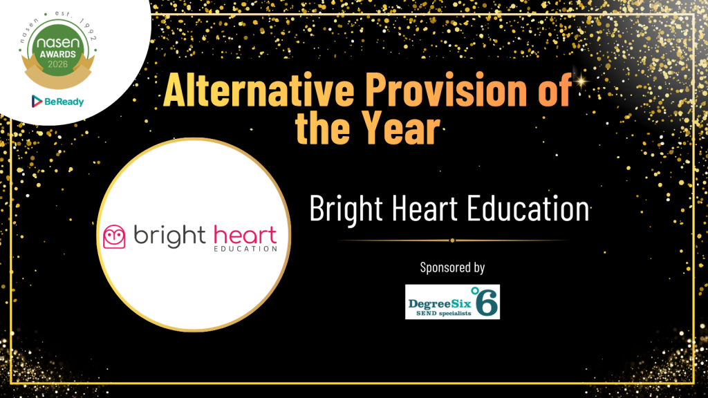 Bright Heart Education is Alternative Provision of the Year at the Nasen Awards 2026